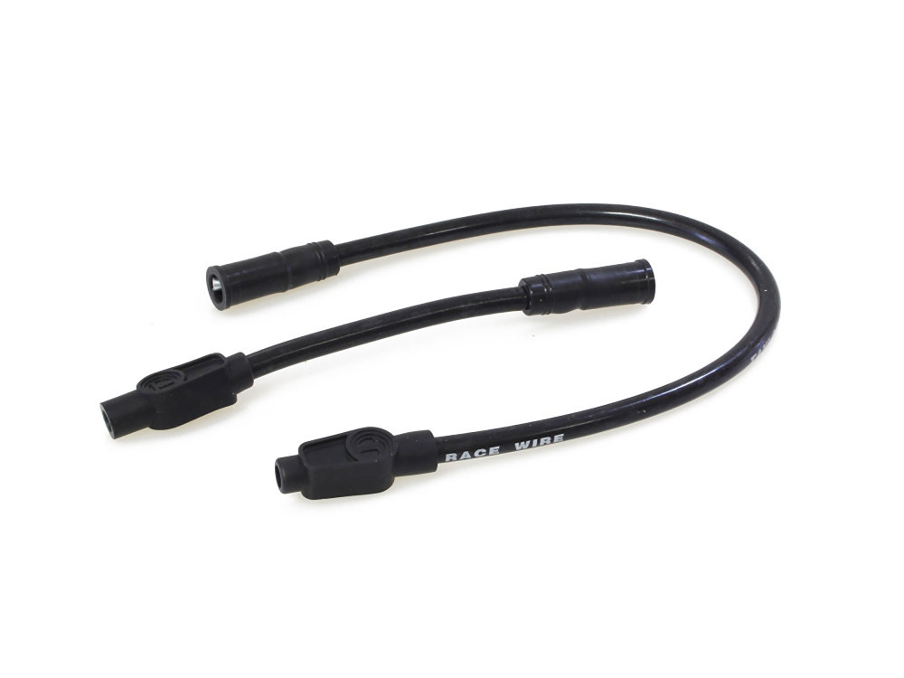 10.4mm Spark Plug Wire Set - Black. Fits Touring 1999-2008 with Carb and Sportster 2007-2021.