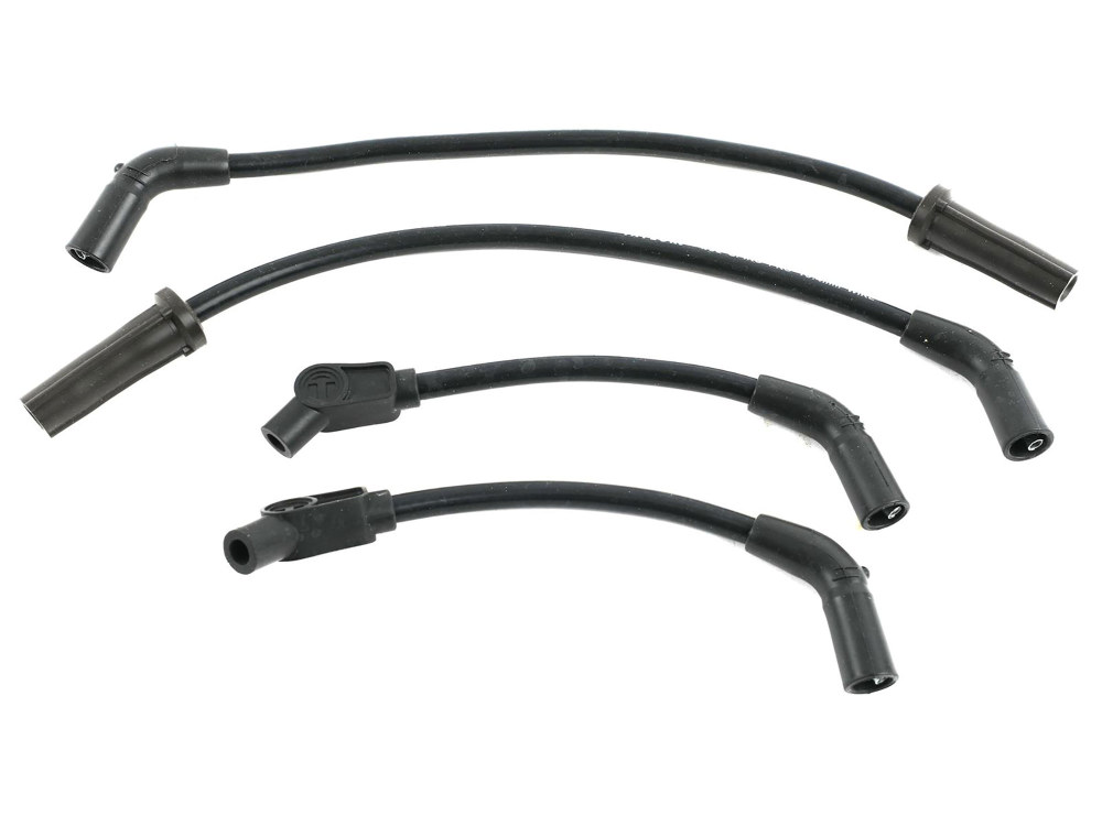 10.4mm Spark Plug Wire Set – Black. Fits Softail 2018up.