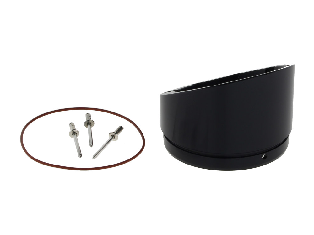 Black Turnout End Cap with Blind Rivets