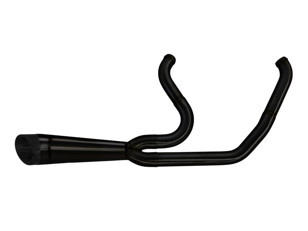 Shorty Turnout 2-into-1 Exhaust – Black. Fits Touring 2017up.