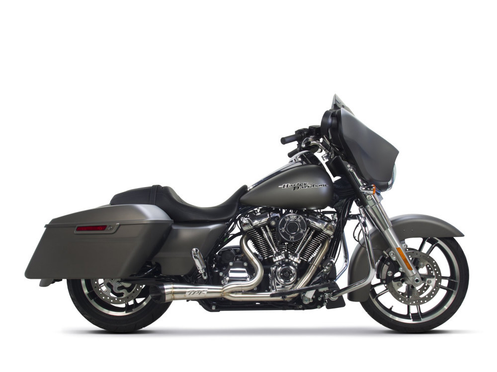 Shorty Turnout 2-into-1 Exhaust – Stainless Steel. Fits Touring 2017up.