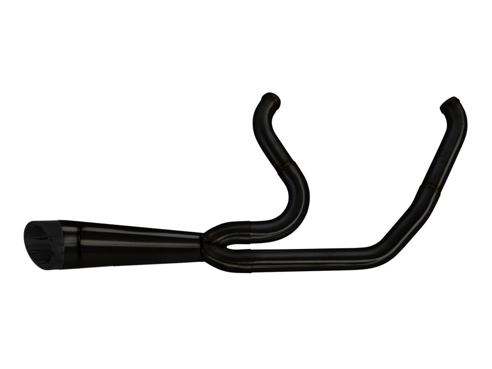 Shorty Turnout 2-into-1 Exhaust - Black. Fits Touring 2009-2016. 