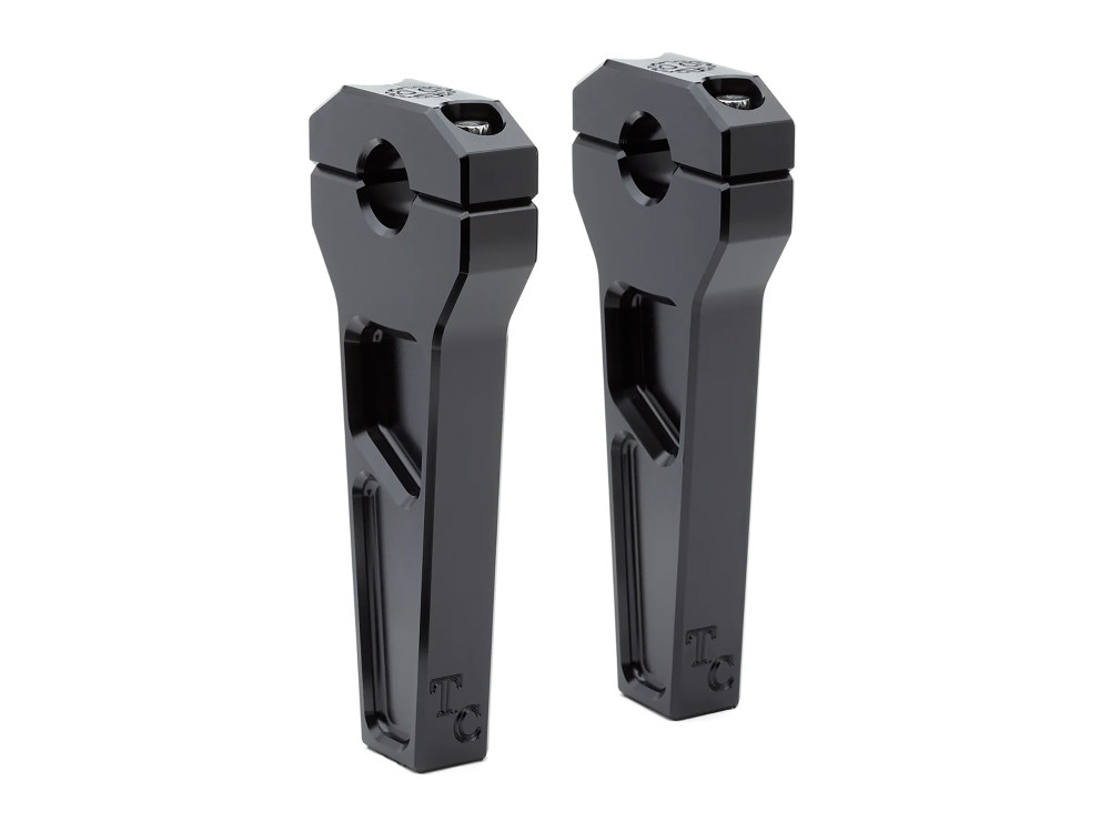 6in. Straight Two Piece Riser Kit - Black. Fits 1-1/8in. Handlebar.