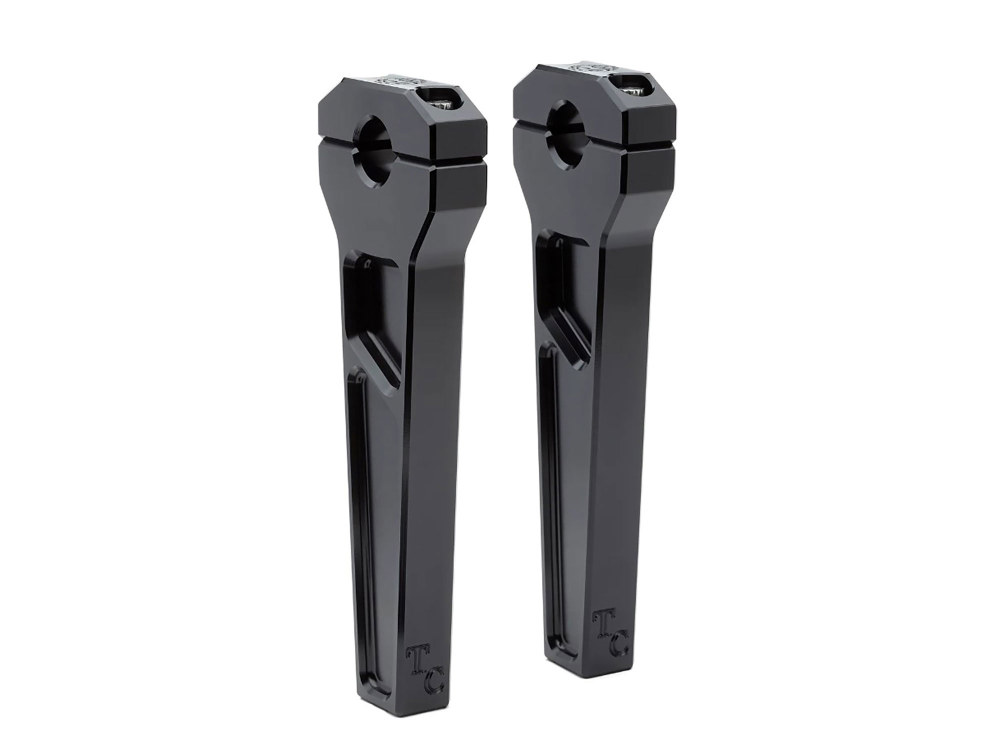 8in. Straight Two Piece Riser Kit - Black. Fits 1-1/8in. Handlebar.