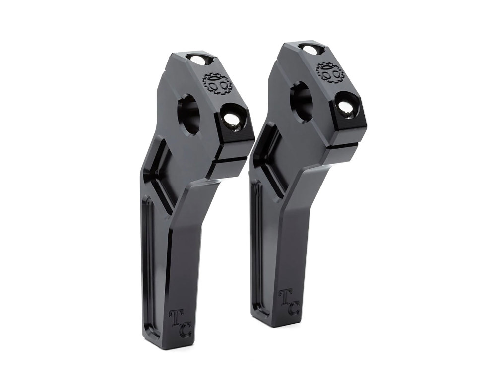 6in. Pullback Two Piece Riser Kit - Black. Fits 1-1/8in. Handlebar.