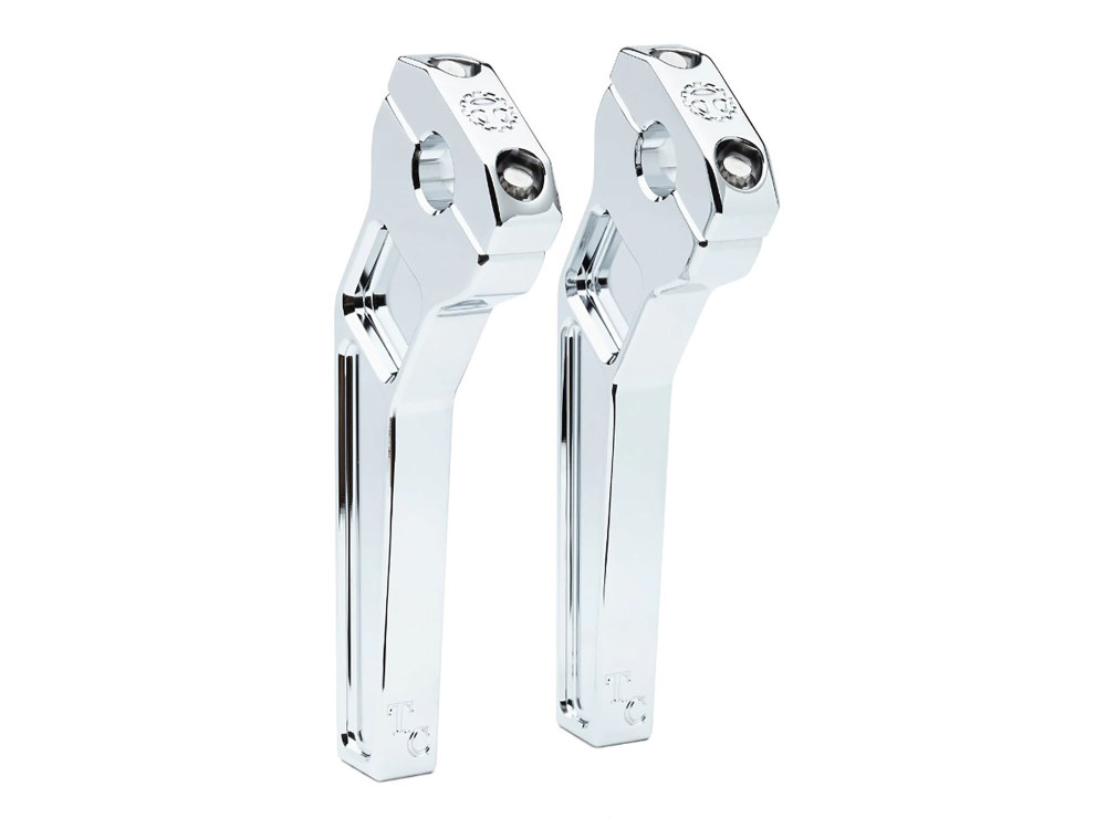 8in. Pullback Two Piece Riser Kit – Chrome. Fits 1-1/8in. Handlebar.