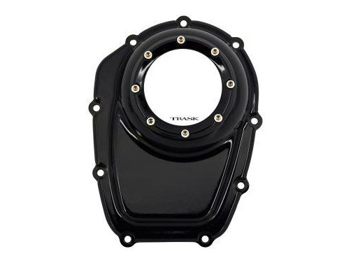 Assault Clear Cam Cover – Gloss Black. Fits Milwaukee 8 2018up.