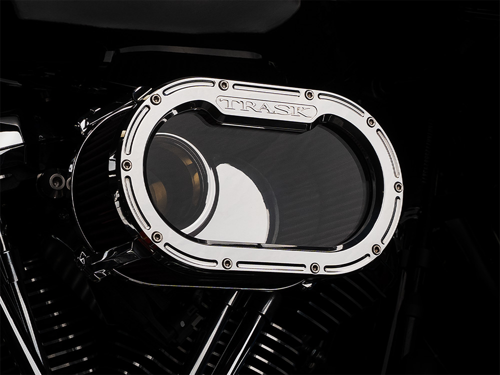 Trask Performance Big Papi Air Cleaner Kit – Chrome. Fits Touring 2017-2024 & Softail 2018-2024