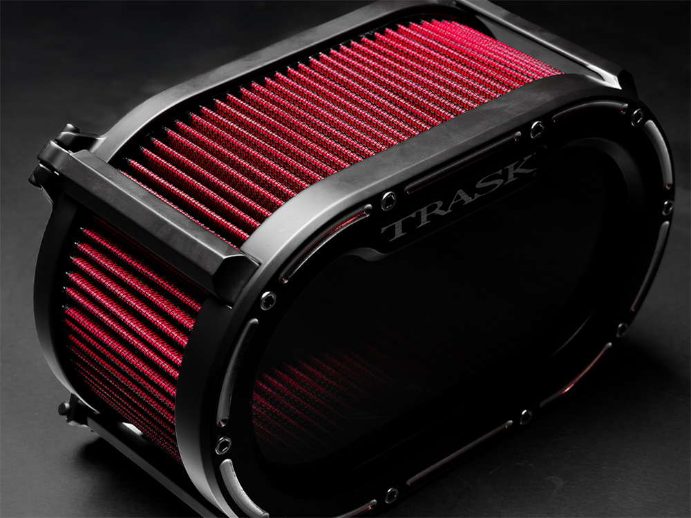 Trask Performance Big Papi Air Cleaner Kit – Gloss Black. Fits Touring 2017-2024 & Softail 2018-2024