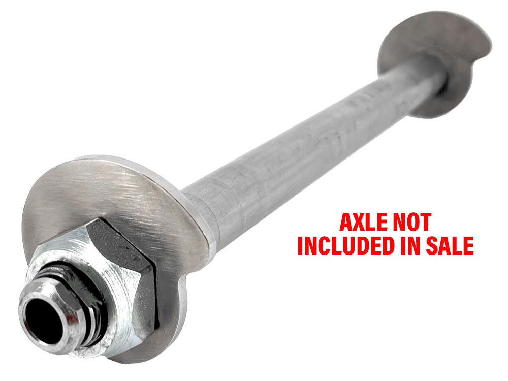 Rear Axle Adjusters - Stainless Steel. Fits Touring 2020up.