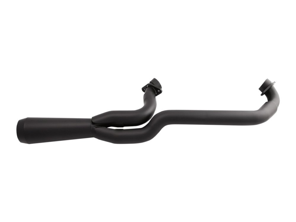 Assault 2-into-1 Exhaust - Black with Black End Cap. Fits Indian Scout 2015up. 