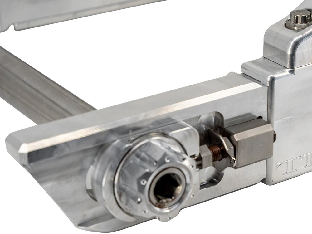 Billet Swing Arm – Raw Machine Finish. Fits Softail 2018up.