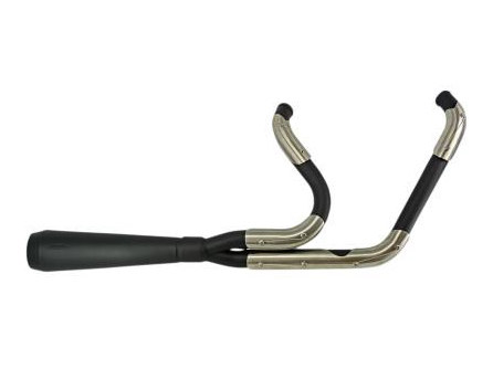 Assault 2-into-1 Exhaust – Black. Fits Touring 2007-2016.