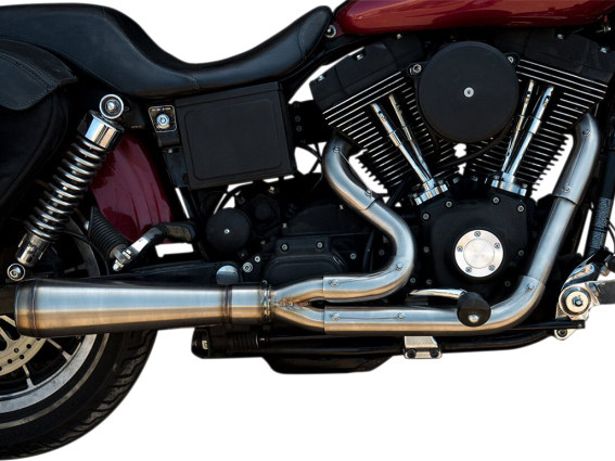 Assault 2-into-1 Exhaust - Stainless Steel. Fits Dyna 2006-2017.