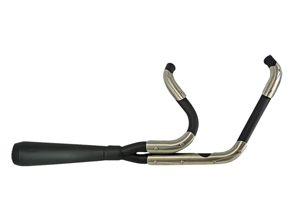 Assualt 2-into-1 Exhaust - Black. Fits Heritage Classic, Sport Glide and Low Rider ST 2018up.