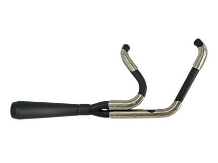 Assault 2-into-1 Exhaust – Black. Fits Softail 2000-2017.