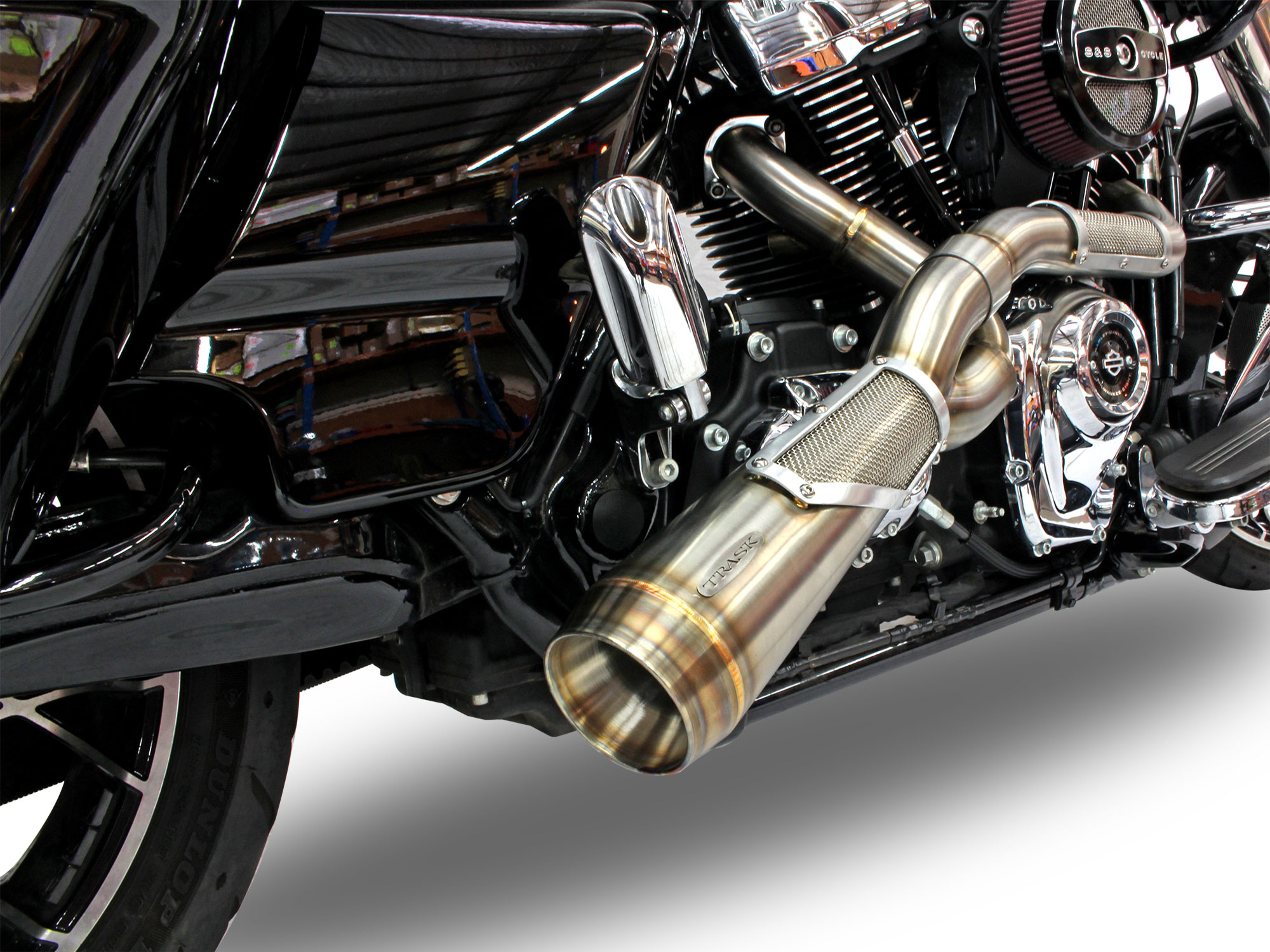 Big Sexy Performance 2-into-1 Exhaust - Stainless Steel. Fits Touring 2017up.