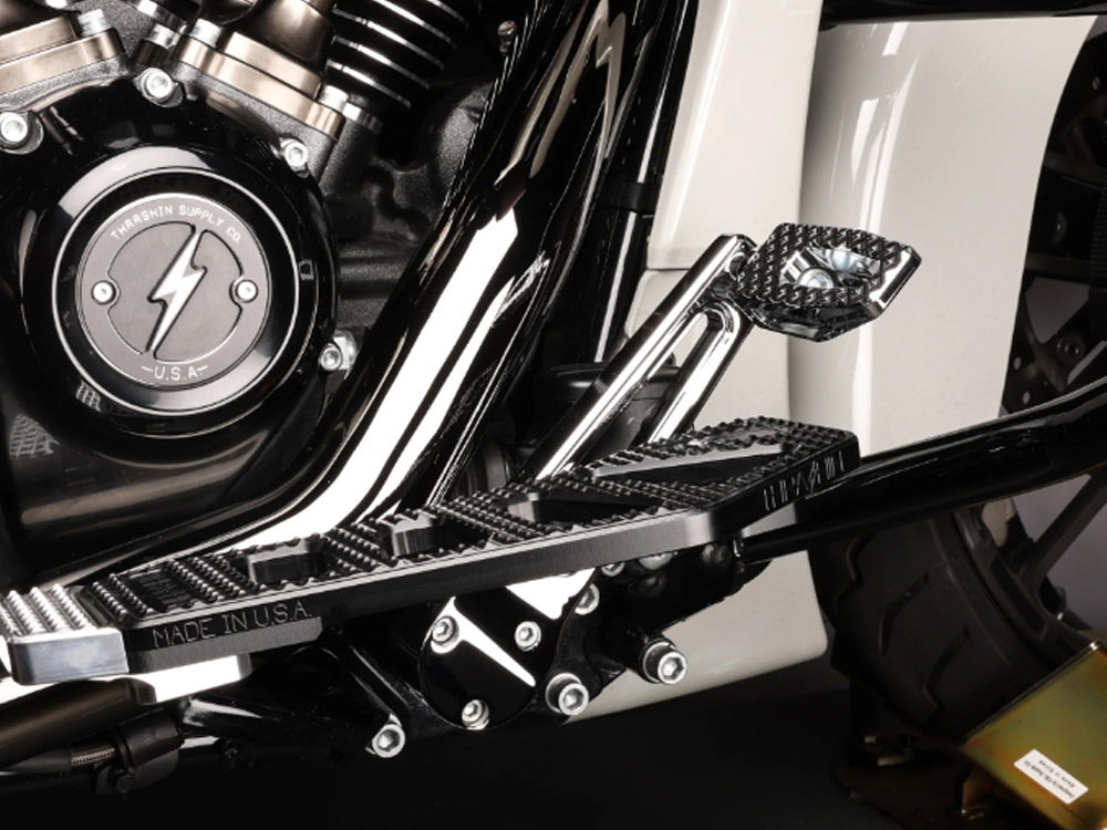 Adjustable Bagger Brake Arm – Chrome. Stock Length. Fits Touring 2014up.