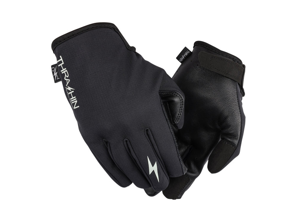 Black Stealth Windbreaker Gloves - Size Medium
