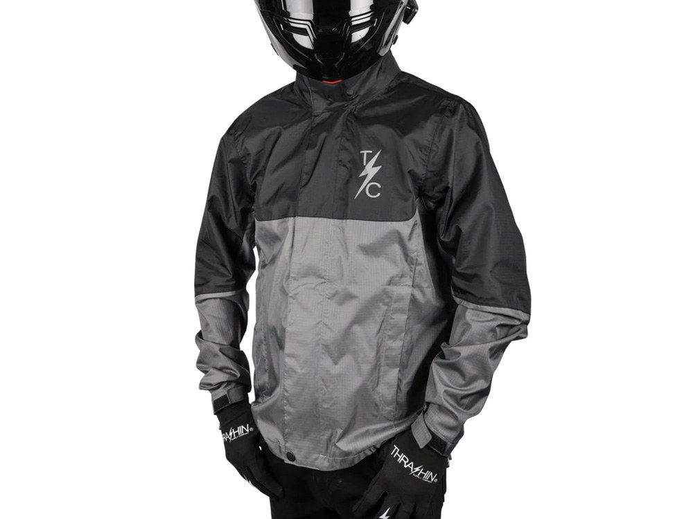 X-Large Mission Rain Jacket V2 - Black & Grey