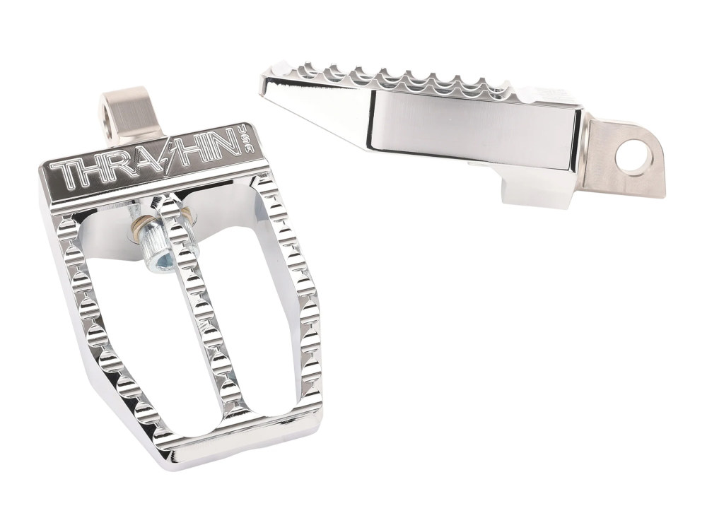 Militant Footpegs with HD Male Mount - Chrome