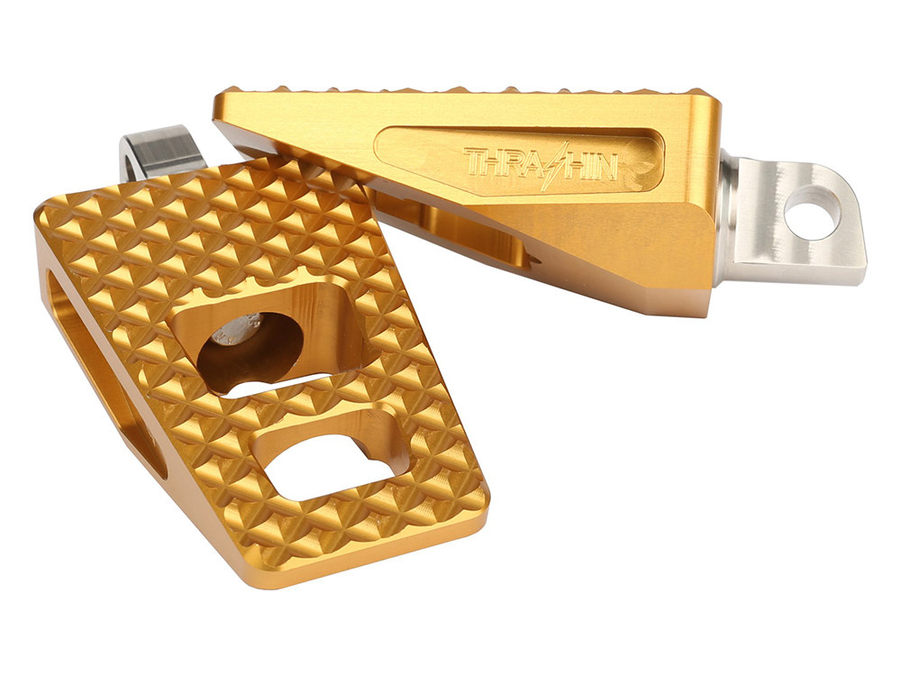P-54 Footpegs with HD Male Mount – Gold.