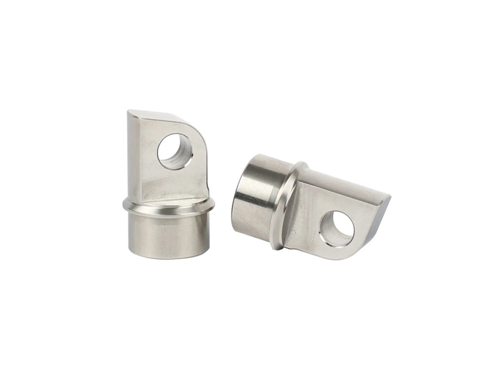 Thrashin Front or Rear Footpeg Mounts - Raw. Fits Most Male Mount Applications