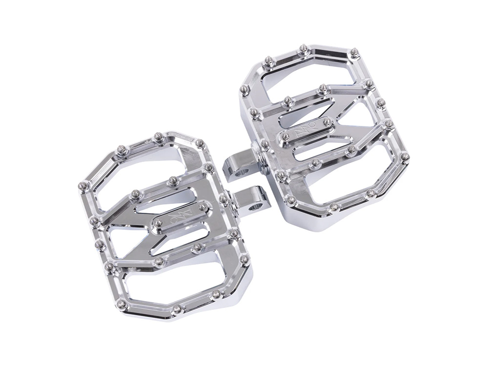 Aggressor Mini Floorboards with HD Male Mount - Chrome