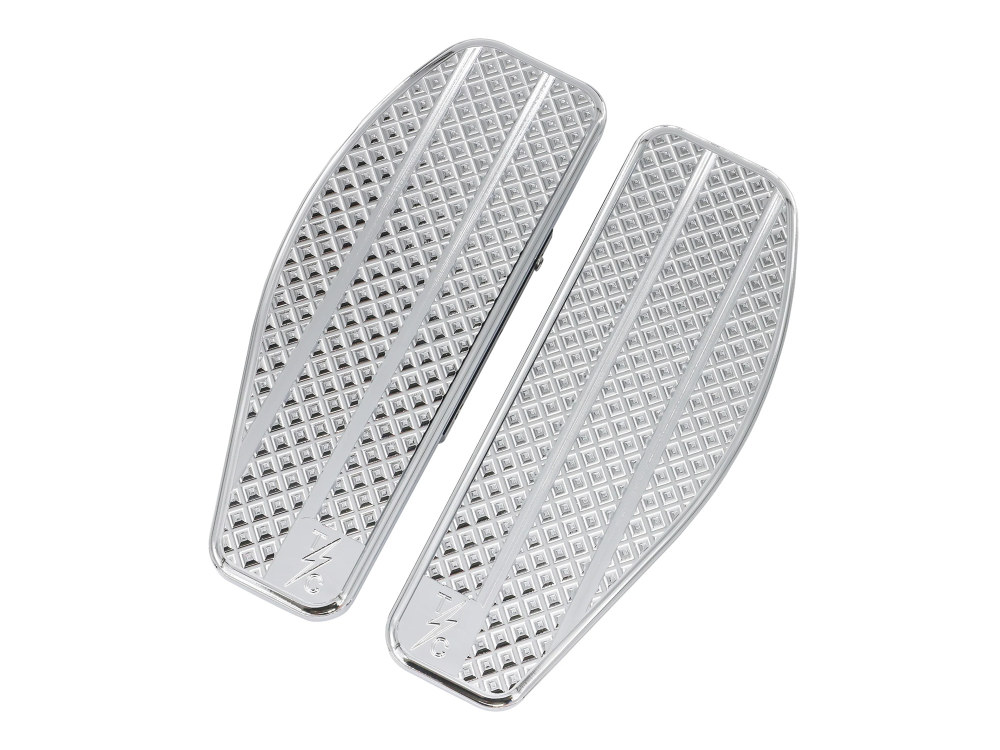 Rear/Passenger Floorboards - Chrome. Fits Touring 1983up