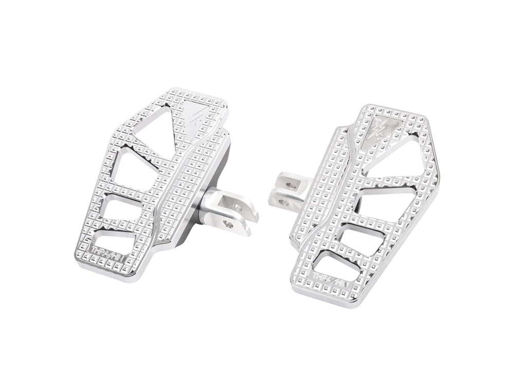 Apex Mini Floorboards - Chrome. Fits Softail 2018up Front Rider