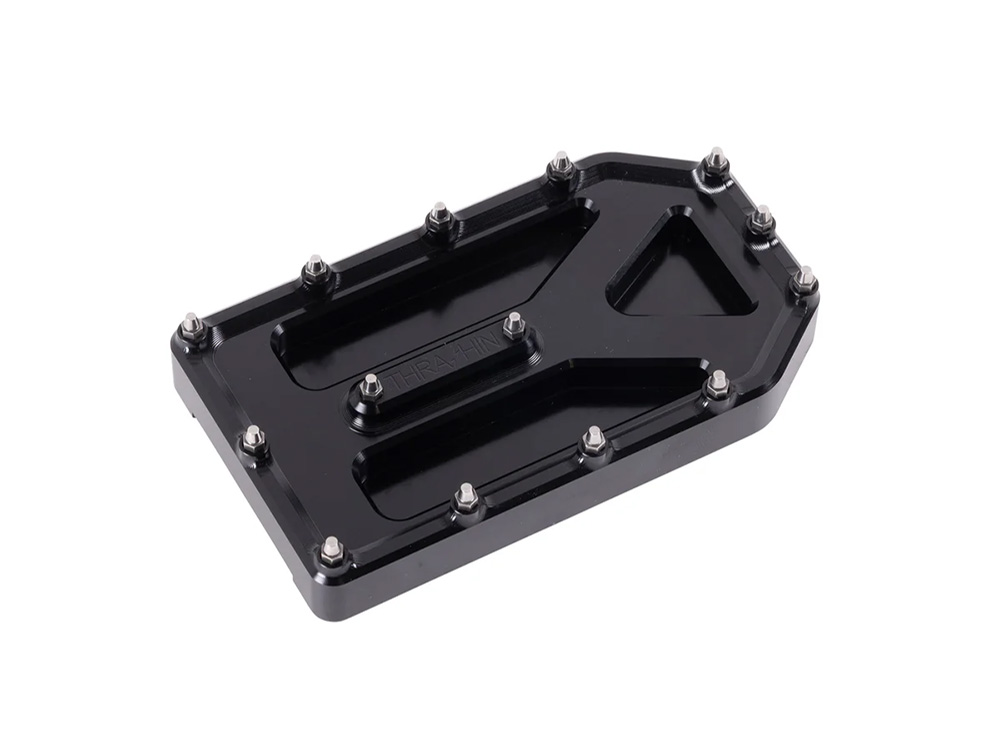 Aggressor Brake Pedal Pad - Black. Fits Touring 1980up, FL Softail 1986-2017 & Dyna Switchback 2012-2016
