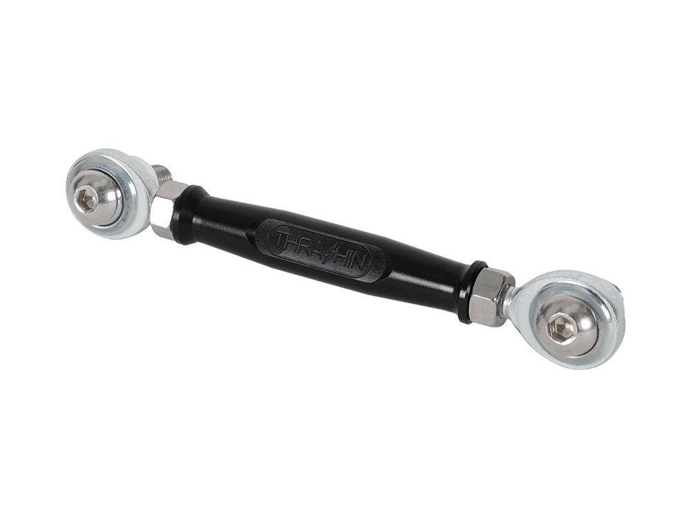 Adjustable Brake Linkage – Black. Fits Softail 2018up with Mid Controls.