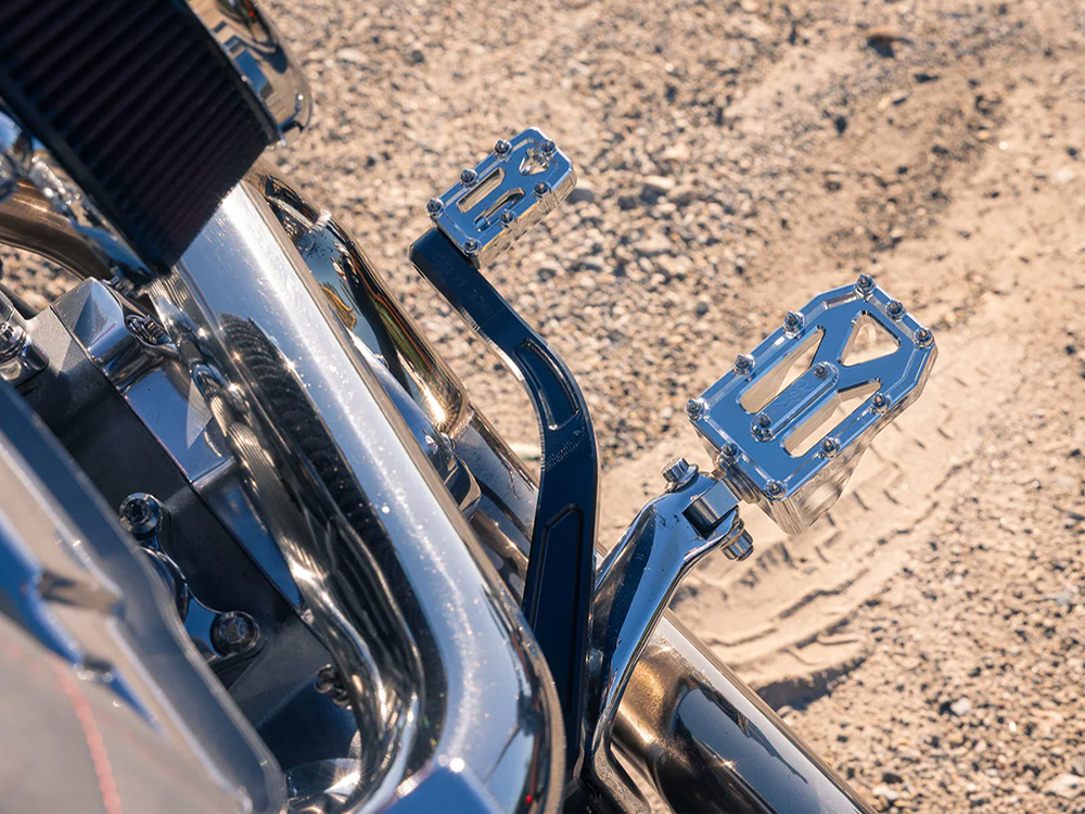 Thrashin Supply Brake Pedal Arm – Black. Fits Dyna 1999-2017 with Mid Controls.