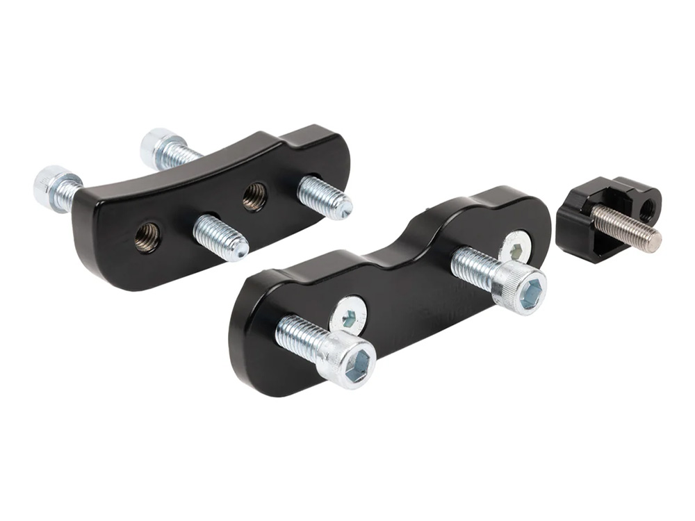 Softail Mid Control Pull Back Relocation Kit. Fits Softail 2018up with OEM Mid Controls.