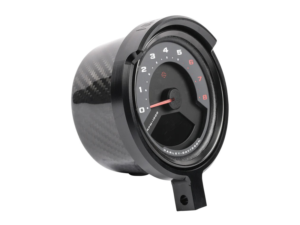 Gauge Housing Relocation Kit - Black. Fits Low Rider S 2022up, Low Rider ST 2025up & Street Bob 2025up