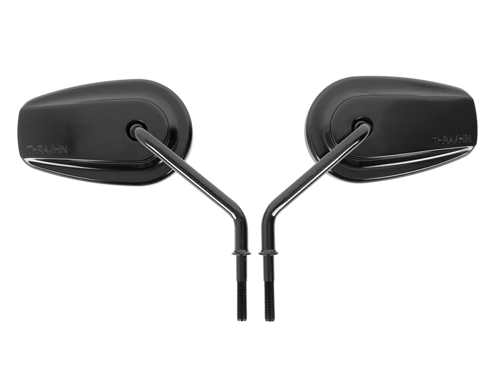 Thrashin Supply Billet Mini Mirrors Smooth - Black