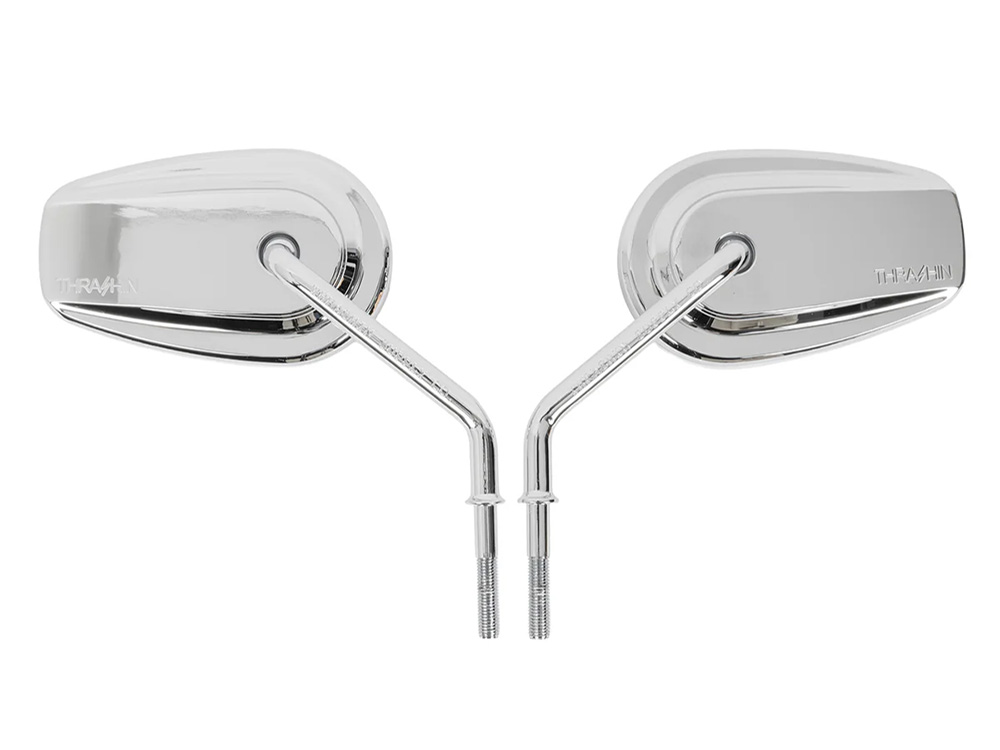 Thrashin Supply Billet Mini Mirrors Smooth - Chrome