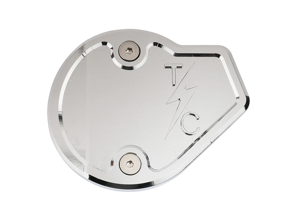 Thrashin Supply Cam Cover - Chrome. Fits CVO Touring 2023up, Street Glide & Road Glide 2024up, Touring 2025up & Softail 2025up