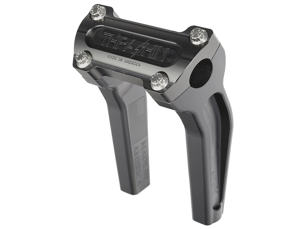 6.5in. Pull Back Thrashin Risers - Black. Fits 1in. Handlebar