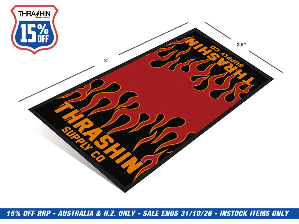 Thrashin Supply Feugo - Carpeted Rubber Bike Mat - Thrashin Supply