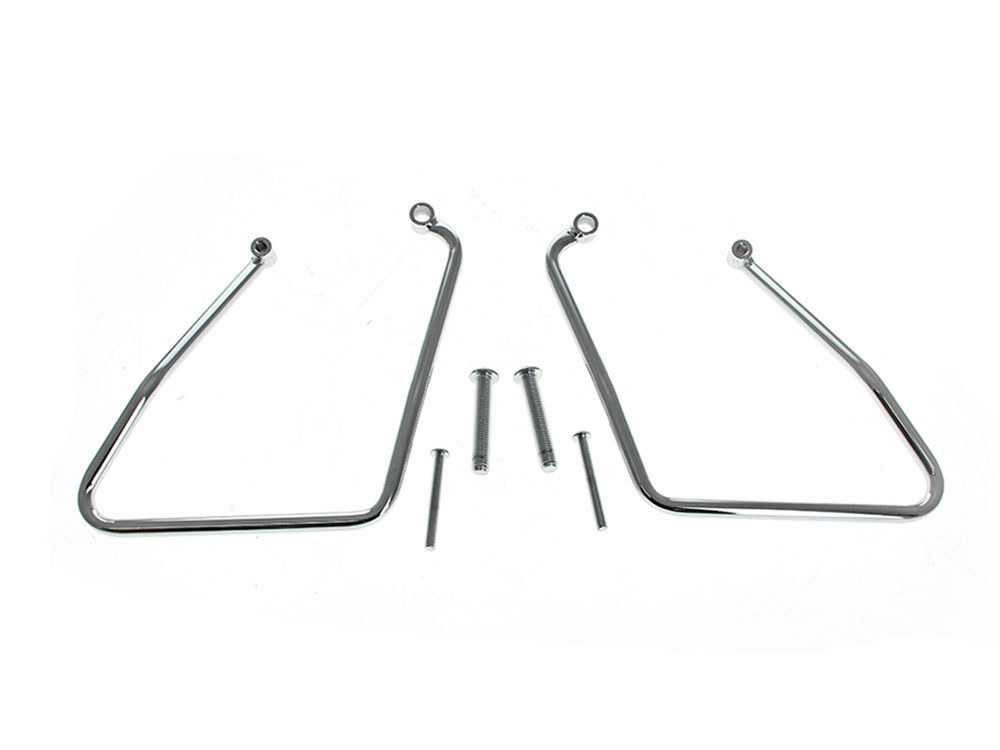 Saddlebag Supports - Chrome. Fits Most Sportster 2004-2014
