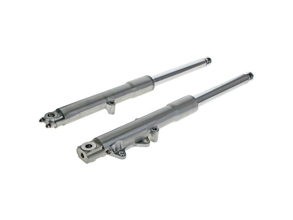Complete Fork Slider Assembly - Polished Fork Legs. Fits FL Softail 1986-99