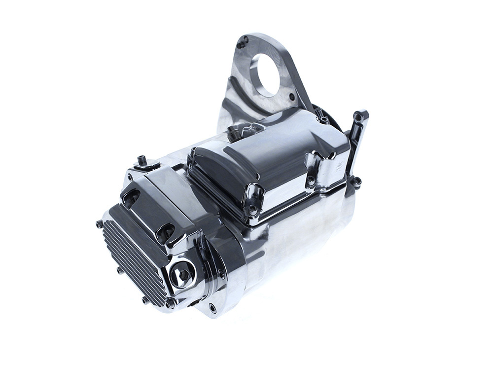 V-Factor 6 Speed Overdrive Transmission - Polished Finish. Fits Softail 1990-1999