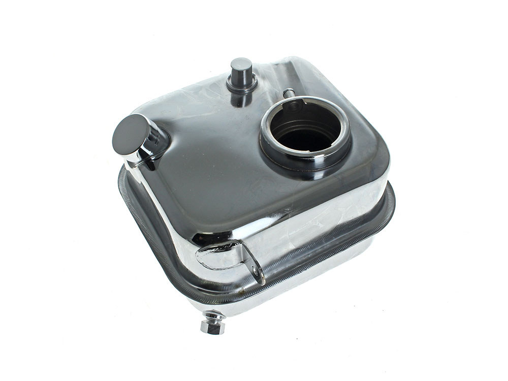 Oil Tank – Chrome. With Provision for Drop In Filter. Fits 4Spd Big Twin 1965-1982.
