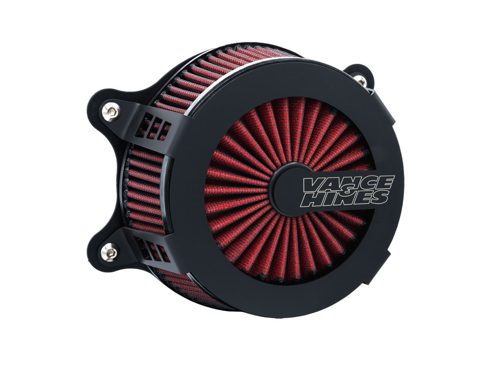 VO2 Cage Fighter Air Cleaner Kit – Black. Fits Twin Cam 1999-2017 with CV Carb or Cable Operated Delphi EFI