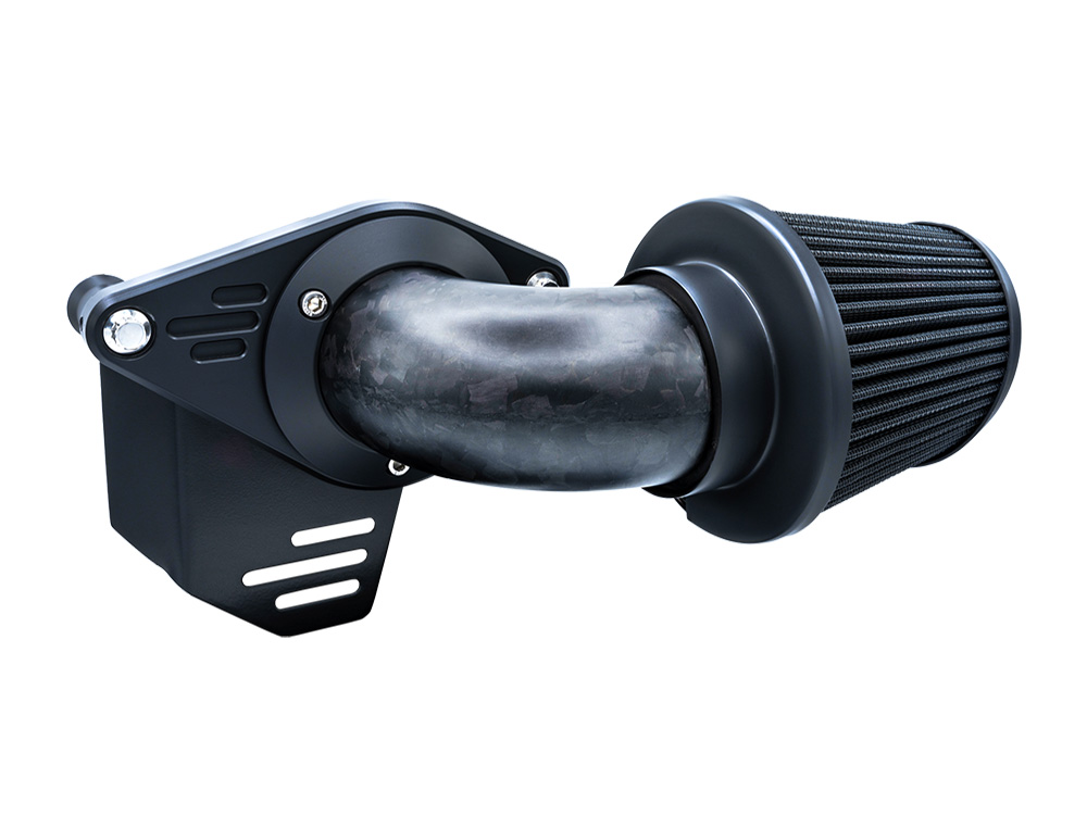 90deg VO2 Falcon XL Air Cleaner Kit - Forged Carbon Fiber. Fits CVO Touring 2023up, Street Glide & Road Glide 2024up, Touring 2025up & Softail 2025up