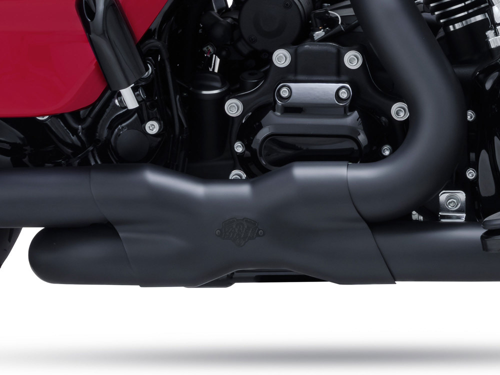 Power Duals Right Side Tuck & Under Headers – Black. Fits Touring 2017up