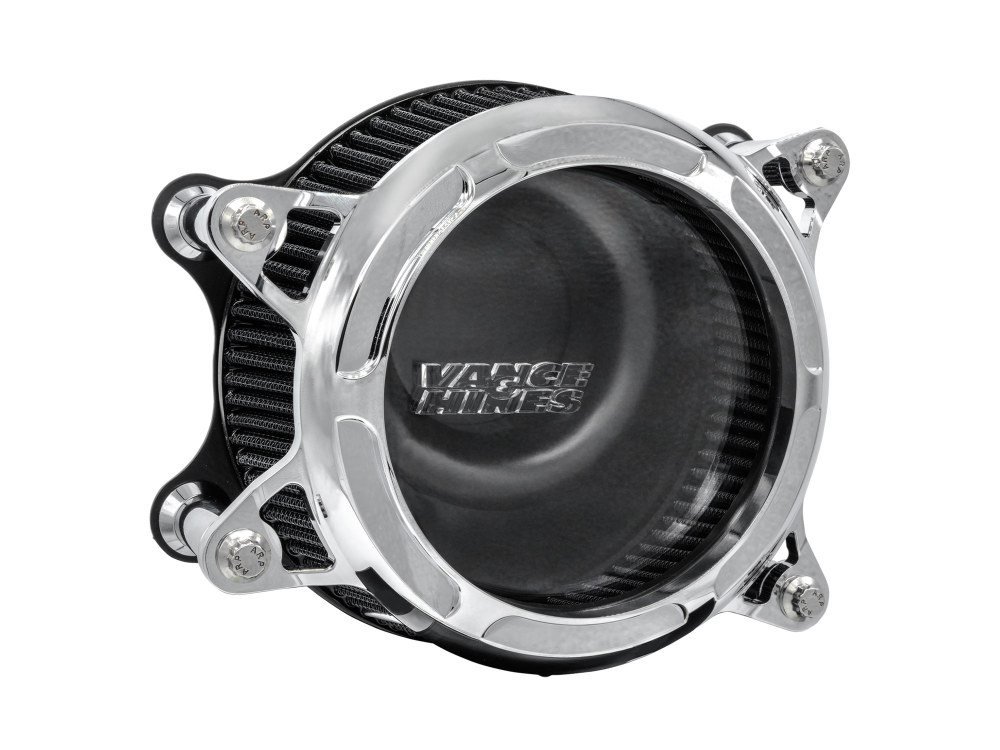 VO2 Insight Air Cleaner Kit – Chrome. Fits Twin Cam 1999-2017 with CV Carb or Cable Operated Delphi EFI