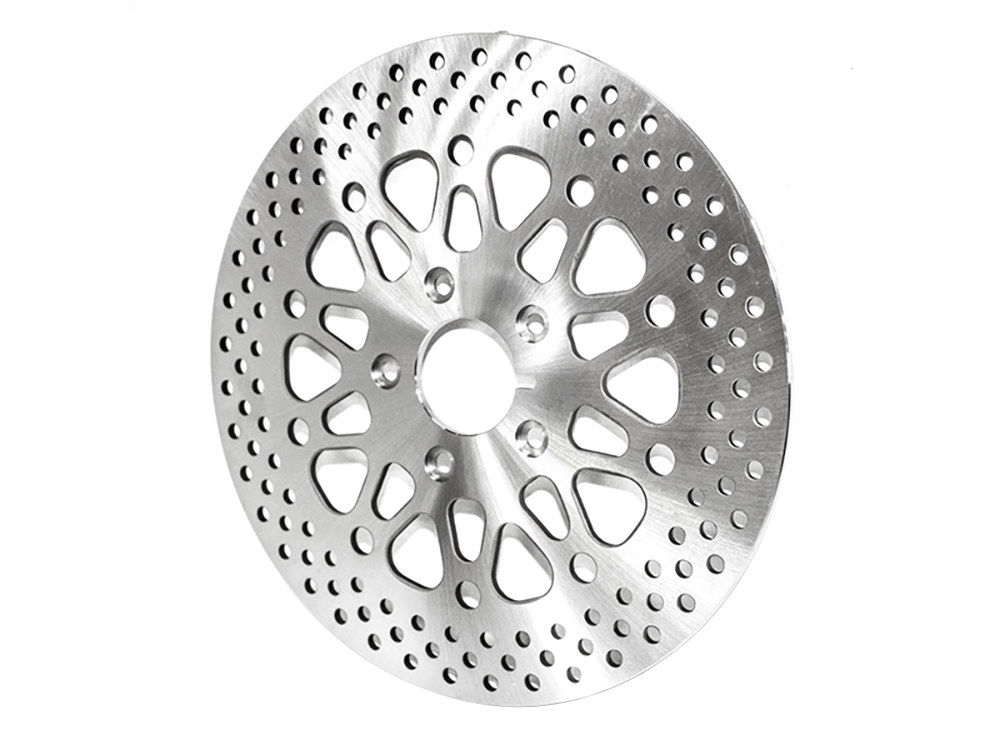 11.5in. Front Disc Rotor – Bright Stainless Steel. Fits Big Twin & Sportster 1984-1999.