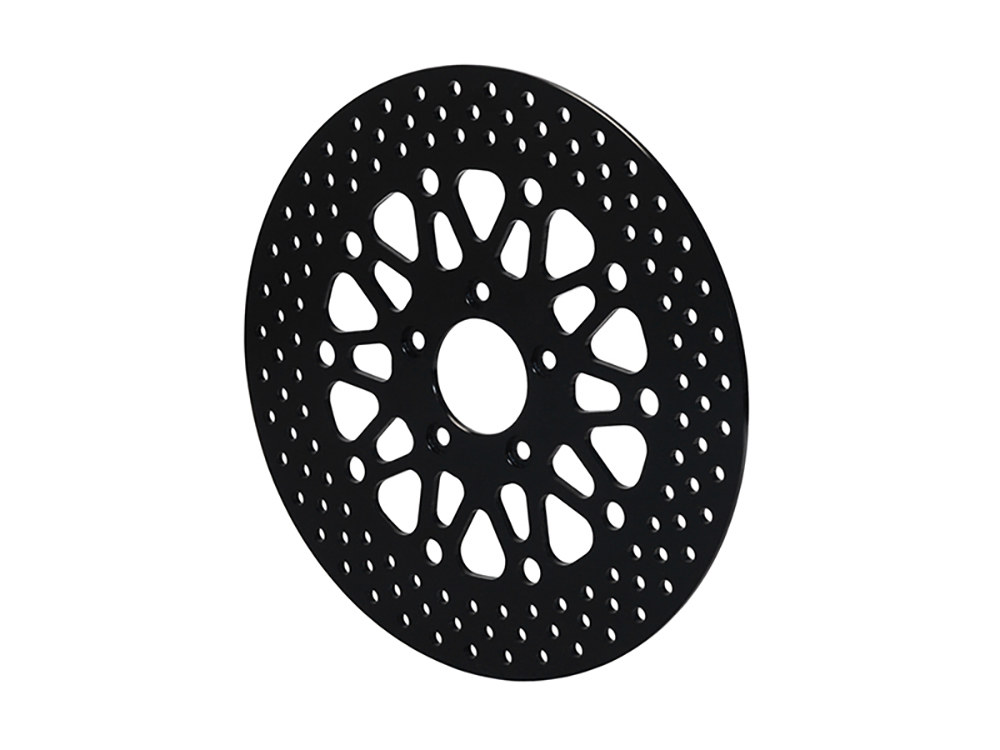 11.5in. Rear Disc Rotor - Black Stainless Steel. Fits Big Twin 1981-1999 & Sportster 1979-1999.